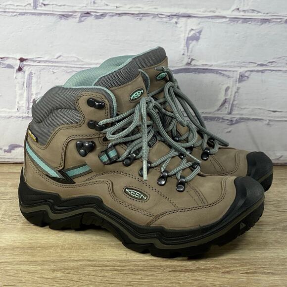 Keen Durand II Waterproof Hiking Boots Women's 8 KeenDry Leather Lace Up USA - Picture 1 of 9